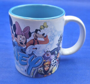 Jerry Leigh Disney Characters Mug Blue Interior 12oz